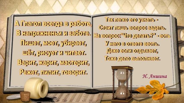 Русский язык 3 класс Часть речи - глагол