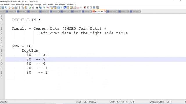 MySQL Tutorials | MySQL Right Join | Right Joins with examples mysql | Outer join in mysql смотреть онлайн