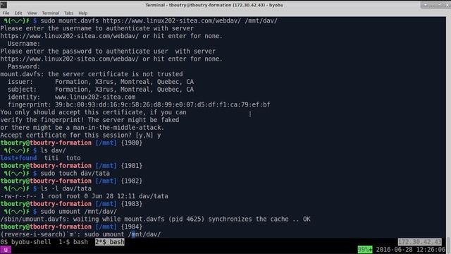 Linux 202 ( Cours 21 - Apache Authentification - webdav - suite 8 ) смотреть онлайн