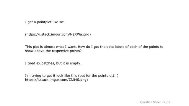 Pandas : How to get data labels on a Seaborn pointplot? смотреть онлайн