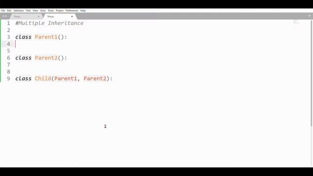 Python Program - Multiple Inheritance смотреть онлайн