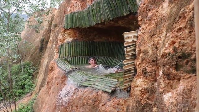 Build Underground House And Swimming Pool On The Cliff By Ancient Skill Full Video смотреть онлайн