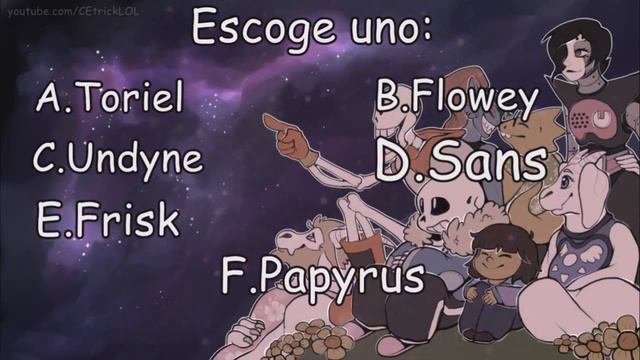 ¿Cual personaje de UNDERTALE eres? смотреть онлайн