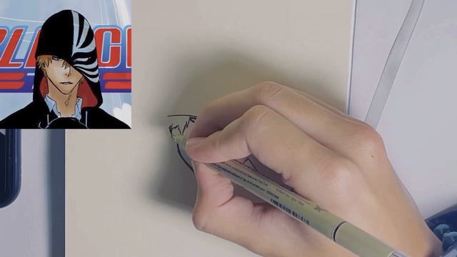 Как нарисовать Ичиго Куросаки за 6 минут #блич #ичиго смотреть онлайн