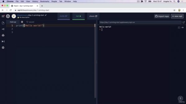 Day 1 - 6-Printing to the Console in Python