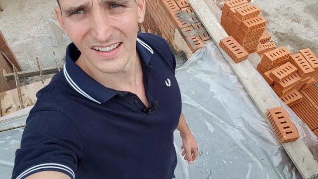 Дом с облицовкой Кремовым кирпичом. Проект! смотреть онлайн
