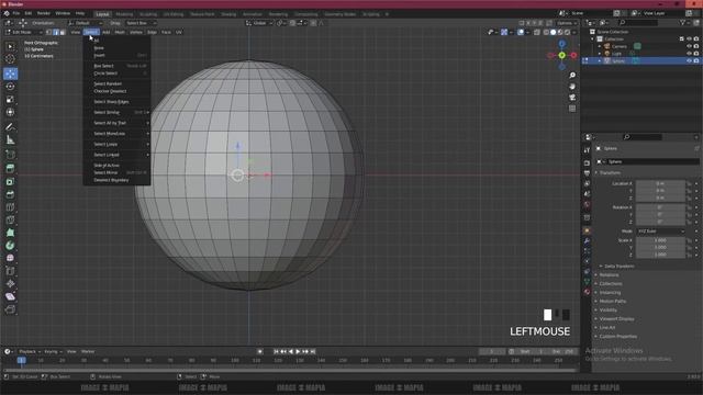 Blender Tutorial: HOW TO CUT SPHERE IN HALF just one step tips #b3d #blender смотреть онлайн