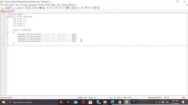 Package program in java (example) смотреть онлайн