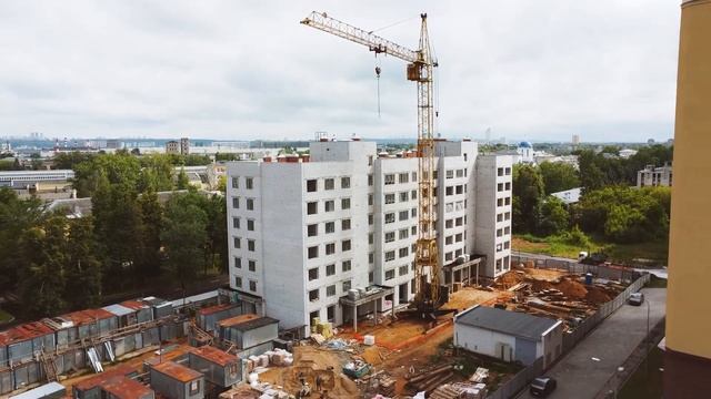 Видеоотчёт о ходе строительства ЖК «Город времени» от 24 июня 2023 г. в Нижнем Новгороде смотреть онлайн