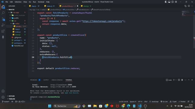 14-Learn React in Arabic - create Async Thunk смотреть онлайн