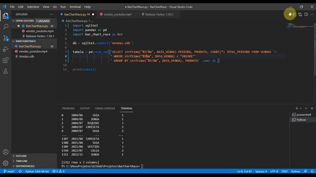 Bar Chart Race - Como gerar gráfico de corrida de barras animadas com Python смотреть онлайн