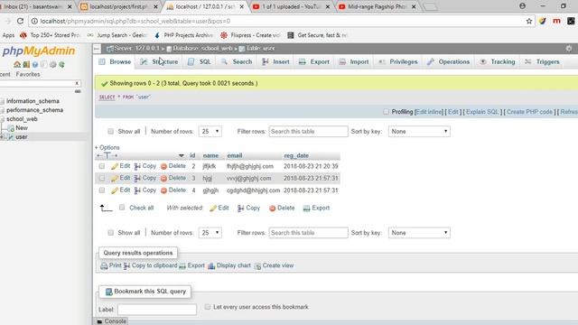 php mysql delete and update query смотреть онлайн