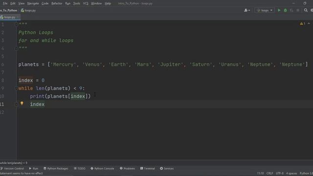 Python Loops (for and while loops) смотреть онлайн