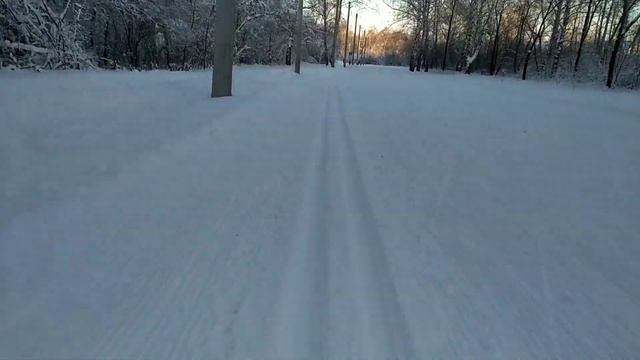 Прогулка на лыжах, обработанных мазью для держания Nordway смотреть онлайн