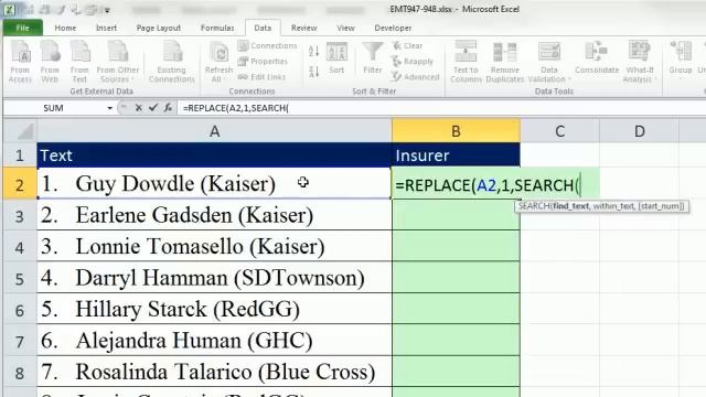 Excel Magic Trick 948: Lookup Insurance Name from within Parenthesis (Extract Text From Text String смотреть онлайн