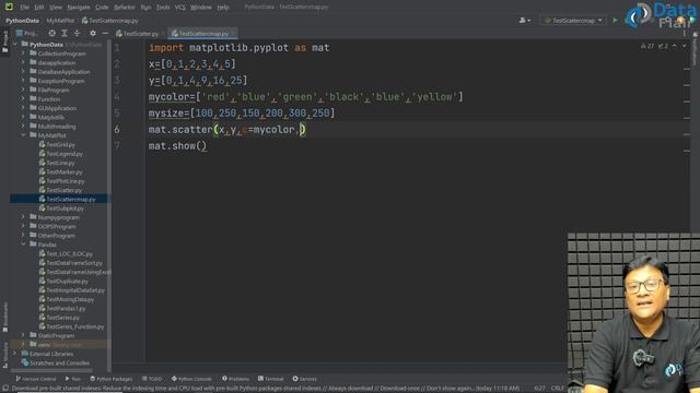 Python Matplotlib Practical - Cmap and ColorBar in Scatter Plot using Matplotlib [Hindi] смотреть онлайн