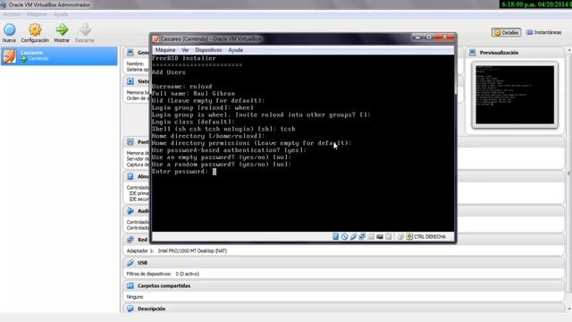 Instalacion de FreeBSD en VirtualBox смотреть онлайн