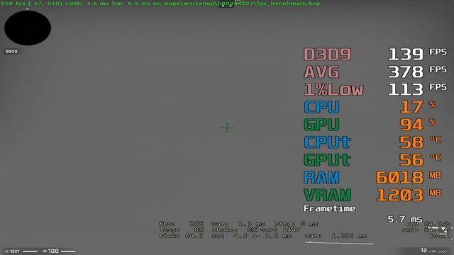 AMD Radeon RX 6500 XT -- Intel Core i5-11400 --CSGO uLLeticaL FPS Test i5-11400F 1024X768 смотреть онлайн
