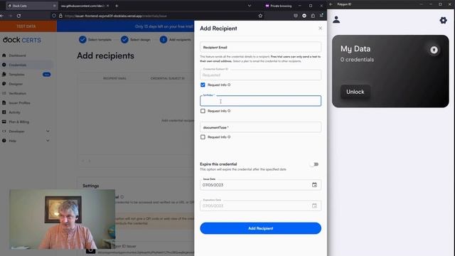 How to issue a Polygon ID Verifiable Credential using Dock смотреть онлайн