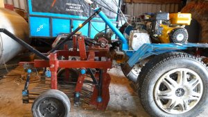 Испытание грохотной КАРТОФЕЛЕКОПАЛКИ после доработки, устранил сильную вибрацию