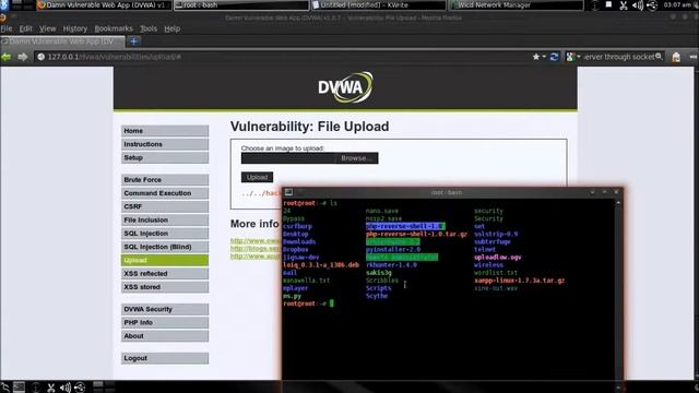 [DVWA] Bypass Upload Filter / SQL Dump (Security Low) смотреть онлайн