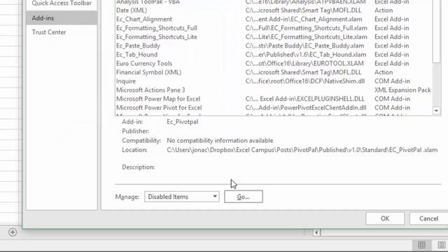 How to Re-enable an Add-in that is Disabled or Missing смотреть онлайн