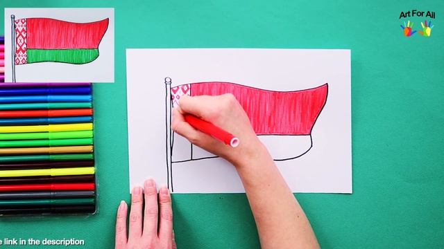How to draw the National Flag of Belarus смотреть онлайн