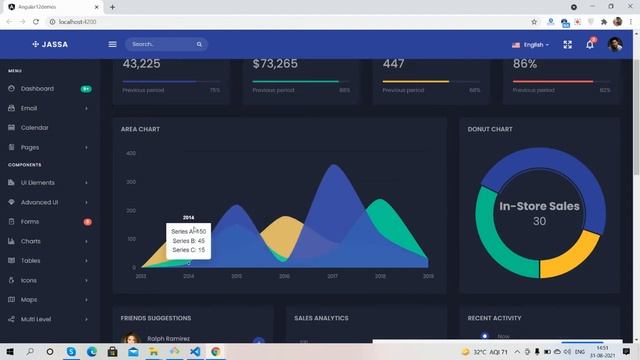 Angular 12 Responsive Admin Dashboard Template Free смотреть онлайн