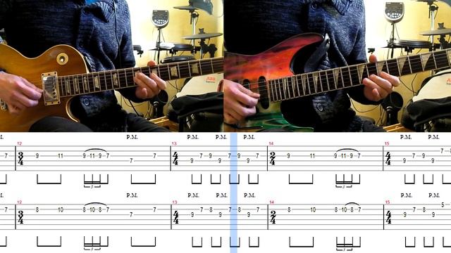 Metallica - Blackened guitar solo lesson (with tablatures and backing tracks) смотреть онлайн