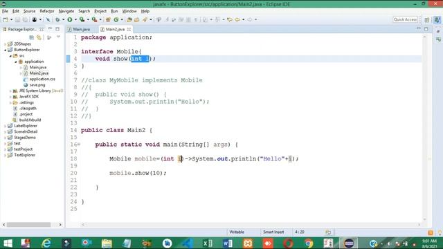 #10.2 JavaFX Tutorial | Event Handling using Lambda Expression смотреть онлайн
