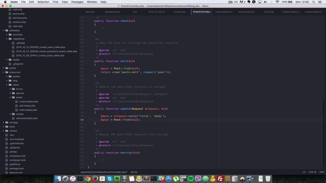 Laravel 5 Blog Tutorial with Twitter Bootstrap - 5 Edit Post смотреть онлайн