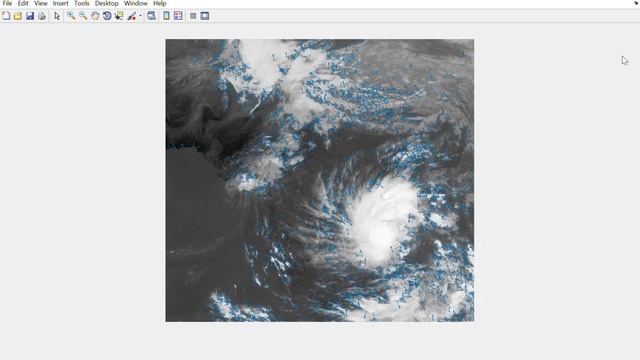 Optical flow LK Algorithm flow plot on subsequent cloud image смотреть онлайн