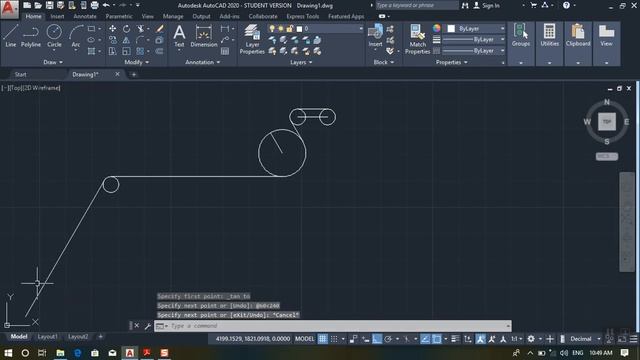 How to Create 2D Drawing in Autocad 2020 | AutoCAD 2020 Tutorials смотреть онлайн