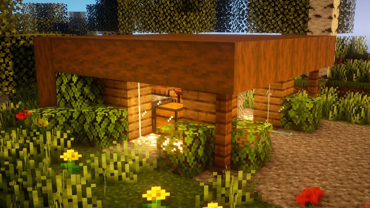 КАК ПОСТРОИТЬ МАЛЕНЬКИЙ СТАРТОВЫЙ ДОМ ДЛЯ ВЫЖИВАНИЯ В МАЙНКРАФТЕ! смотреть онлайн