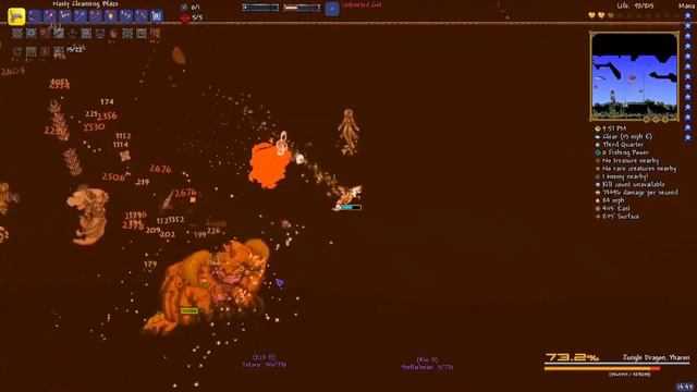 [Terraria Calamity Mod] - Revengence only Flamethrower Post-Moonlord with Oxei and VFXING606 смотреть онлайн