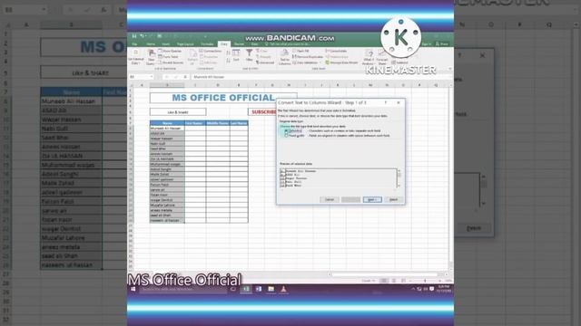 Change excell data into separate columns & rows- split excell data into different columns- смотреть онлайн