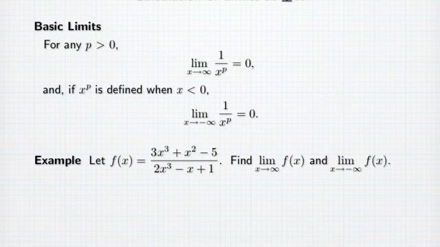 Lecture 05 - (Limits At Infinity) смотреть онлайн