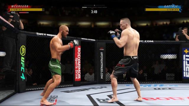 Connor McGregor vs Justin Gaethje - EA Sports UFC 4 смотреть онлайн