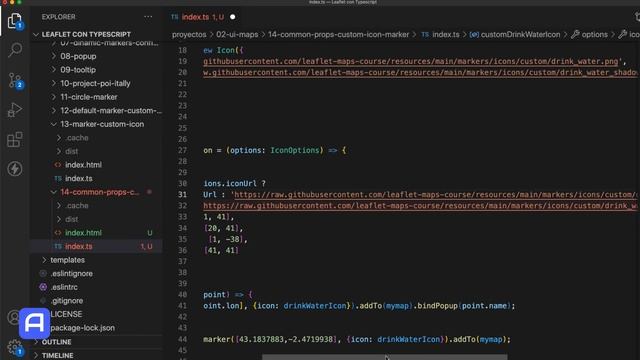Leaflet - Marcadores personalizados - Crear nuestra Clase Icon para reutilizar propiedades смотреть онлайн