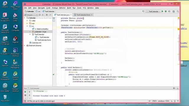How to create calendar part2 with jcombobox смотреть онлайн