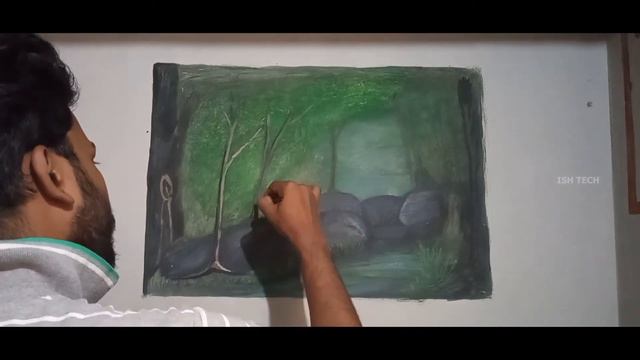 wall art | nature painting on wall | acralic paintings |creative wall drawings| wall decorator tami смотреть онлайн