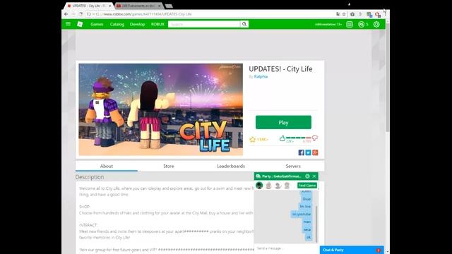 Roblox-City life смотреть онлайн