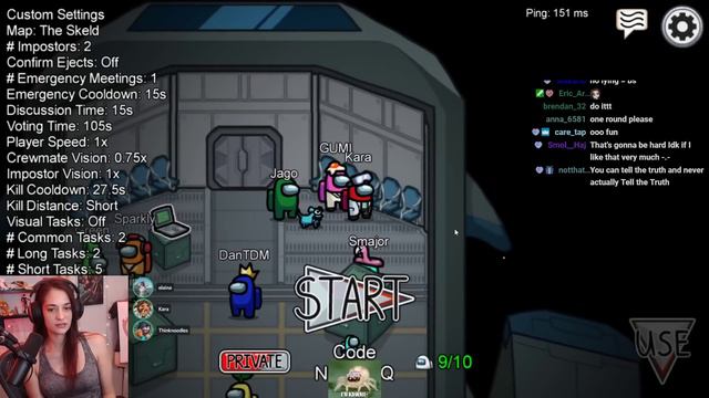 Among Us W/ DanTDM, CaptainSparklez, ThinkNoodles, Smajor, Wisp, Gumi, And Others