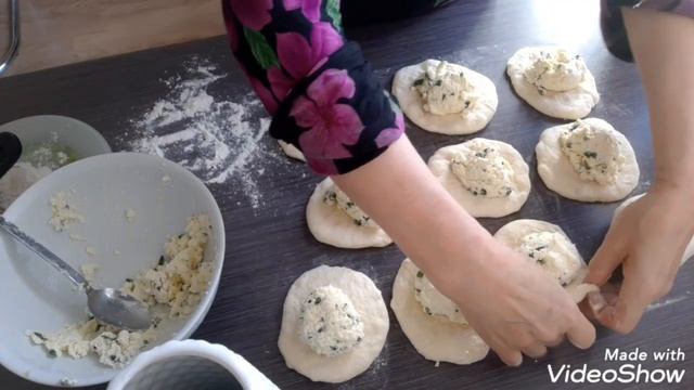 Чеченские чепалгаш/ лепёшки с творогом/чуду. смотреть онлайн