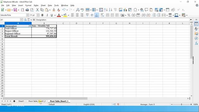 Pivot Table - LibreOffice Calc - Sinhala смотреть онлайн