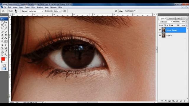 how to give pleasing look to photos in photoshop | tamil | dodge tool | burn tool | sponge tool смотреть онлайн