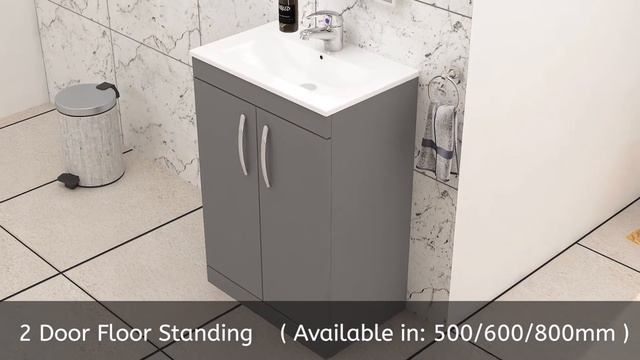 Stunning Indigo Grey Gloss Bathroom Furniture & Bathroom Vanity Units Designs in UK смотреть онлайн
