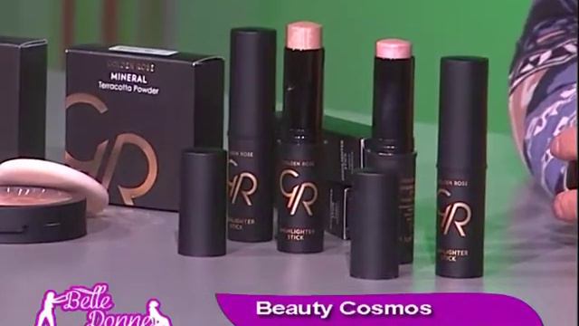 Golden Rose  Highlighter Stick And Golden Rose Mineral Terracotta Powder No 8 - Radiant Highlighter