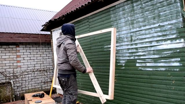 (влог) Вставил самодельный стеклопакет (на дачу) смотреть онлайн