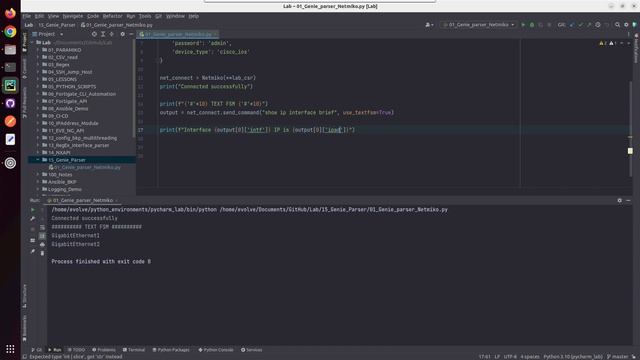 Cisco Genie Parser with Netmiko :NXOS/IOS show command Parsing Using Genie Parser | JSON Format смотреть онлайн